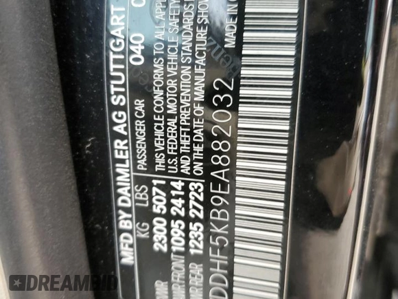 2014 Mercedes-Benz E 350 Sport z VIN WDDHF5KB9EA882032, wystawiony jako Copart lot #54559845 z przebiegiem 153 296 mil mil oraz Szkoda całkowita • Salvage title. Historia ofert i sprzedaży dostępna na DreamBid. Obrazek 13.