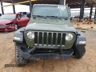 2021 Jeep Wrangler Sport with VIN 1C4GJXAG4MW748477, listed as a Copart auction lot 80044704 with 35,522 mi miles and Salvage Title. Bid and sale history available at DreamBid. Image 5.