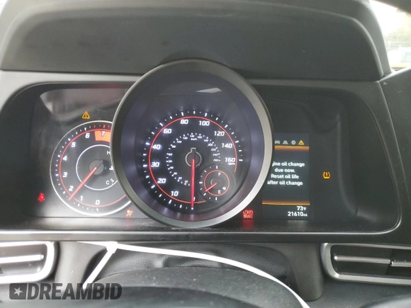 2023 Hyundai Elantra SEL with VIN 5NPLM4AG1PH113408, listed as a Copart auction lot 52972115 with 21,610 mi miles and Salvage Title. Bid and sale history available at DreamBid. Image 9.
