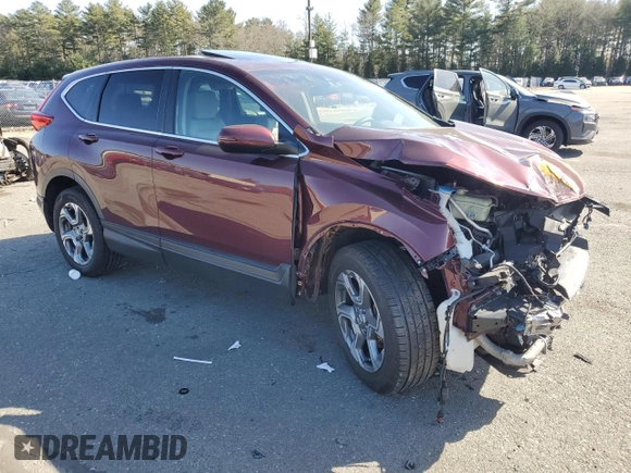 2017 Honda CR-V EX with VIN 5J6RW2H5XHL078498, listed as a Copart auction lot 48864525 with 147,138 mi miles and Salvage Title. Bid and sale history available at carsss.com. Image 4.