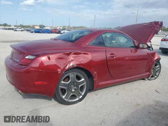 2006 Lexus SC 430 with VIN JTHFN48Y369009713, listed as a Copart auction lot 50726795 with 178,509 mi miles and Salvage title. Bid and sale history available at DreamBid. Image 3.