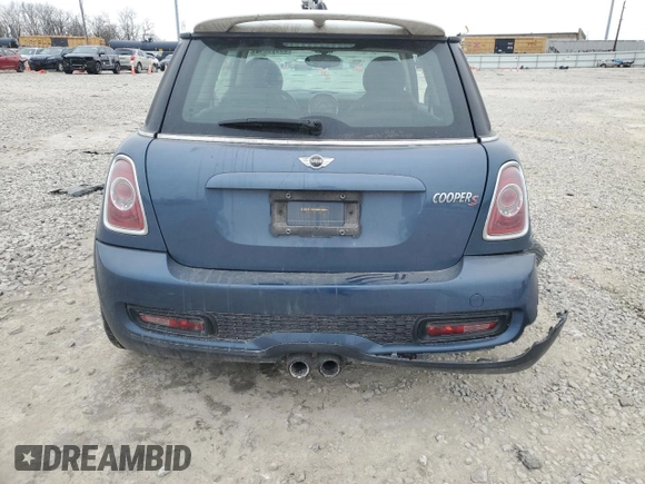 2011 MINI Hardtop S with VIN WMWSV3C55BTY10340, listed as a Copart auction lot 88598945 with Not Provided miles and Salvage Title. Bid and sale history available at DreamBid. Image 6.