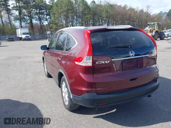 2013 Honda CR-V EX-L with VIN 5J6RM4H70DL042591, listed as a IAAI auction lot 42055942 with 99,577 mi miles. Bid and sale history available at carsss.com. Image 3.