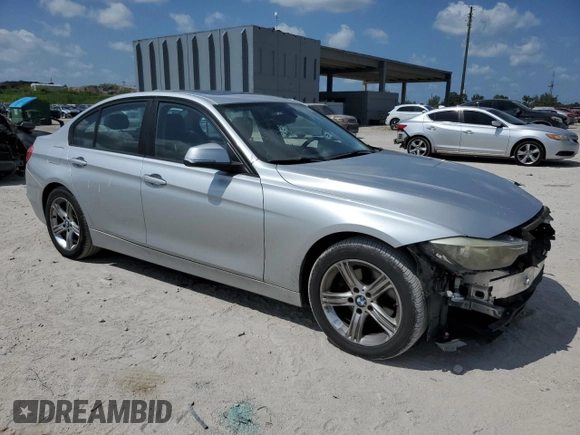 2015 BMW 3 Series 320i with VIN WBA3B1G51FNT64659, listed as a Copart auction lot 51007935 with 99,495 mi miles and Salvage Title. Bid and sale history available at carsss.com. Image 4.