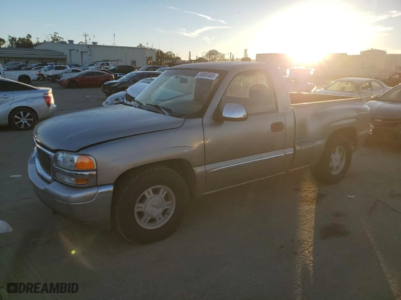 1999 GMC New Sierra 1500 SLE with VIN 1GTEC14T1XZ519751, listed as a Copart auction lot 88065465 with 195,547 mi miles and Salvage Title. Bid and sale history available at carsss.com. Image 1.