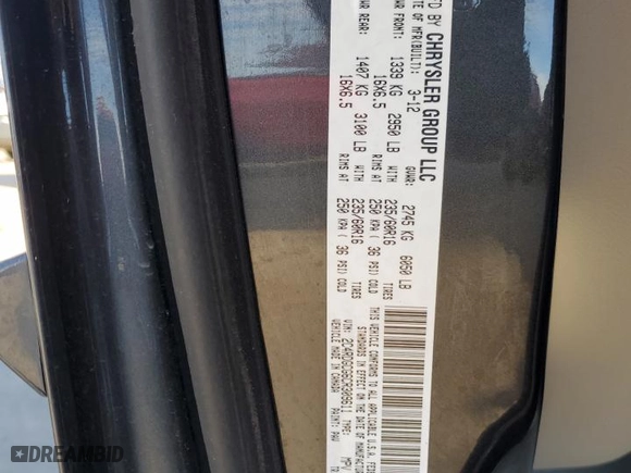 2012 Dodge Grand Caravan SXT with VIN 2C4RDGCG6CR309611, listed as a Copart auction lot 44964385 with 154,360 mi miles and Salvage Title. Bid and sale history available at carsss.com. Image 13.