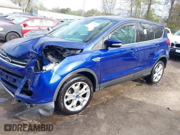 2013 Ford Escape SEL with VIN 1FMCU0HX1DUD56454, listed as a IAAI auction lot 41994352 with 105,974 mi miles. Bid and sale history available at carsss.com. Image 2.