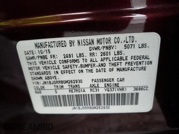 2016 Infiniti QX50 with VIN JN1BJ0RR8GM262930, listed as a Copart auction lot 81924943 with 163,589 mi miles. Bid and sale history available at carsss.com. Image 13.