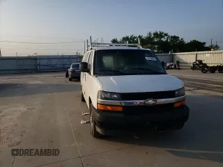2018 Chevrolet Express Cargo Van with VIN 1GCWGAFG2J1202902, listed as a Copart auction lot 51270965 with 0 mi miles and Salvage Title. Bid and sale history available at carsss.com. Image 11.