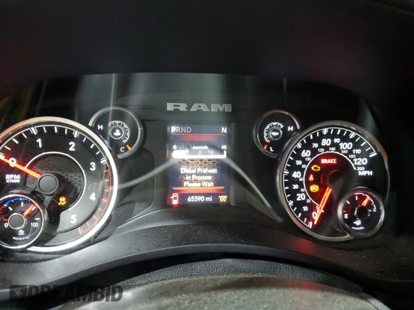2021 Ram 2500 Big Horn z VIN 3C6UR5DL9MG612117, wystawiony jako Copart lot #49733725 z przebiegiem 65 590 mil mil oraz Szkody całkowita. Historia ofert i sprzedaży dostępna na DreamBid. Obrazek 9.