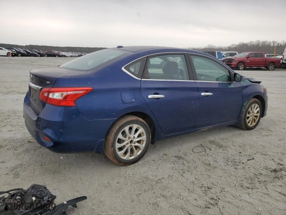 2018 Nissan Sentra SV with VIN 3N1AB7AP3JL633358, listed as a Copart auction lot 45962365 with 81,257 mi miles and Salvage Title. Bid and sale history available at carsss.com. Image 3.
