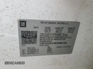 2019 GMC Yukon SLE with VIN 1GKS2AKC5KR386739, listed as a Copart auction lot 44595045 with 80,893 mi miles and Salvage Title. Bid and sale history available at carsss.com. Image 13.
