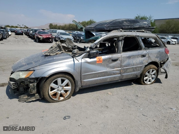 2008 Subaru Outback (Natl) i with VIN 4S4BP61C587333504, listed as a Copart auction lot 63217584 with 0 mi miles and Non Repairable. Bid and sale history available at carsss.com. Image 1.