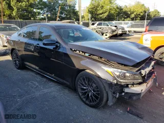 2018 Genesis G80 3.3T Sport with VIN KMHGN4JB8JU248512, listed as a Copart auction lot 69330014 with 43,992 mi miles and Salvage Title. Bid and sale history available at carsss.com. Image 4.