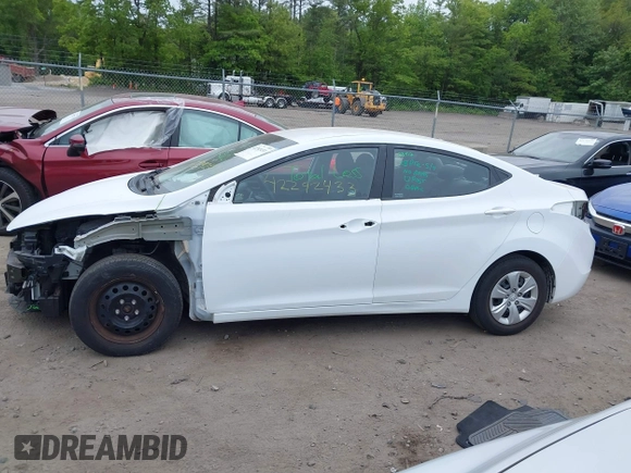 2016 Hyundai Elantra SE with VIN 5NPDH4AE1GH742724, listed as a IAAI auction lot 42292433 with 47,017 mi miles and . Bid and sale history available at DreamBid. Image 14.