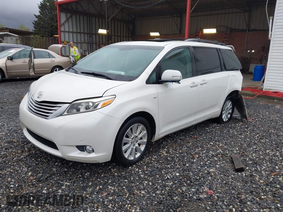 2016 Toyota Sienna Ltd with VIN 5TDDK3DC3GS142030, listed as a IAAI auction lot 41978620 with 155,563 mi miles. Bid and sale history available at carsss.com. Image 17.
