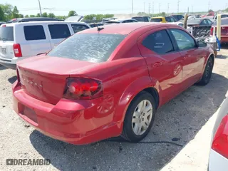 2013 Dodge Avenger SE with VIN 1C3CDZAB6DN675998, listed as a IAAI auction lot 41981670 with 177,183 mi miles. Bid and sale history available at carsss.com. Image 4.