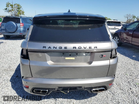 2021 Land Rover Range Rover Sport SVR with VIN SALWZ2RE3MA778876, listed as a Copart auction lot 47172425 with 33,128 mi miles and Salvage Title. Bid and sale history available at carsss.com. Image 6.