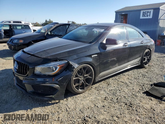 2016 Mercedes-Benz CLA with VIN WDDSJ4GB5GN390696, listed as a Copart auction lot 67145692 with 45,917 mi miles. Bid and sale history available at carsss.com. Image 1.