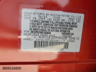 2023 Nissan Kicks SV with VIN 3N1CP5CV9PL553520, listed as a Copart auction lot 50729605 with 19,064 mi miles and Salvage Title. Bid and sale history available at carsss.com. Image 12.