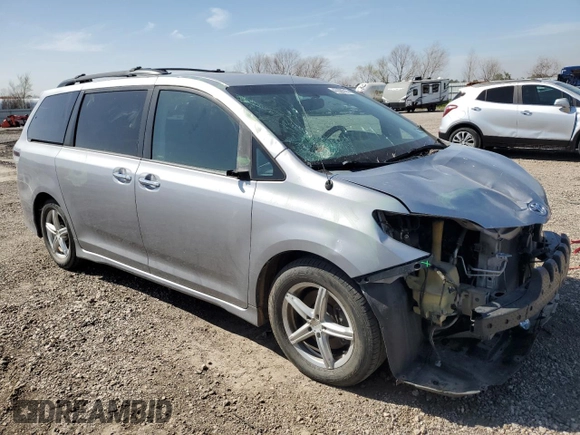 2014 Toyota Sienna SE with VIN 5TDXK3DC5ES454456, listed as a Copart auction lot 47098515 with 190,541 mi miles and Salvage Title. Bid and sale history available at DreamBid. Image 4.