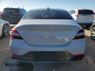2022 Genesis G70 2.0T with VIN KMTG34TA7NU103693, listed as a Copart auction lot 73323644 with 10,901 mi miles and Salvage Title. Bid and sale history available at carsss.com. Image 6.