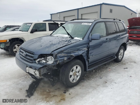 2003 Toyota Highlander with VIN JTEHF21AX30134485, listed as a Copart auction lot 42171535 with 185,511 mi miles and Salvage Title. Bid and sale history available at carsss.com. Image 1.