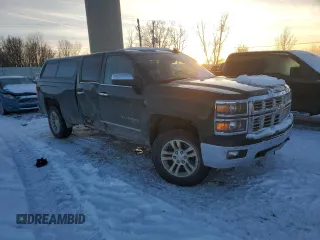 2015 Chevrolet Silverado 1500 LTZ with VIN 1GCVKSEC6FZ394607, listed as a Copart auction lot 84472964 with 213,826 mi miles and Clean Title. Bid and sale history available at carsss.com. Image 4.