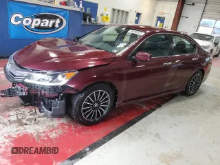 2016 Honda Accord Sport z VIN 1HGCR2F57GA147049, wystawiony jako Copart lot #54896435 z przebiegiem 59 573 mil mil oraz Szkoda całkowita • Salvage title. Historia ofert i sprzedaży dostępna na DreamBid. Obrazek 1.
