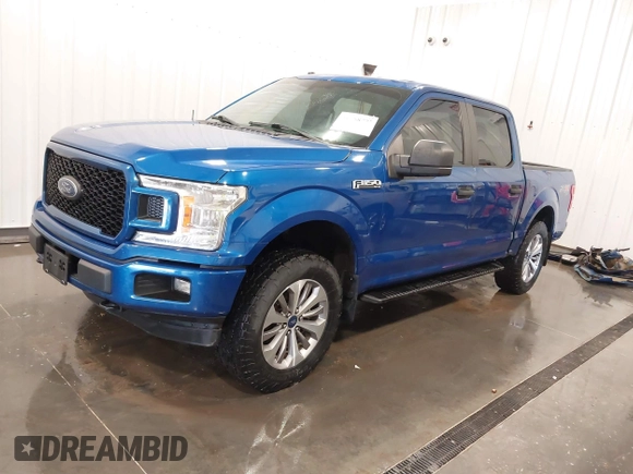 2018 Ford F-150 XL with VIN 1FTEW1EP0JKC63398, listed as a IAAI auction lot 41758777 with 74,961 mi miles. Bid and sale history available at carsss.com. Image 2.