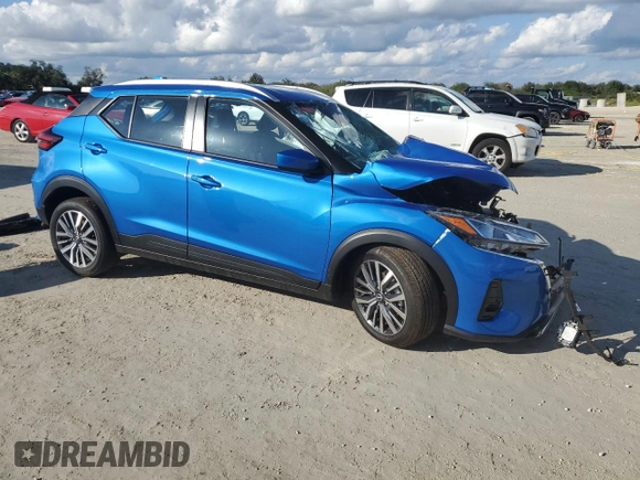 2024 Nissan Kicks SV with VIN 3N1CP5CV9RL549258, listed as a Copart auction lot 87010154 with Not Provided miles and Non Repairable. Bid and sale history available at DreamBid. Image 4.