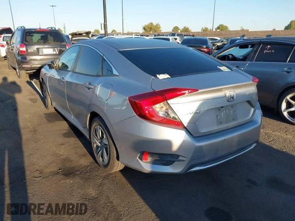 2019 Honda Civic Sedan LX with VIN 2HGFC2F66KH550182, listed as a IAAI auction lot 41861965 with 160,344 mi miles. Bid and sale history available at carsss.com. Image 3.