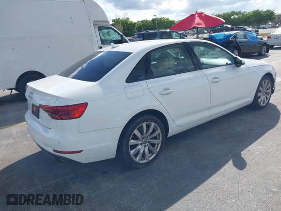 2017 Audi A4 Premium with VIN WAUGNAF4XHN004732, listed as a IAAI auction lot 41687605 with 102,191 mi miles. Bid and sale history available at carsss.com. Image 4.