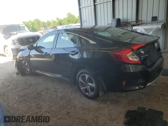 2019 Honda Civic Sedan LX with VIN 2HGFC2F63KH576061, listed as a Copart auction lot 53490125 with 59,725 mi miles and Non Repairable. Bid and sale history available at carsss.com. Image 2.