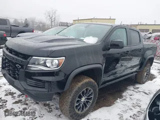 2021 Chevrolet Colorado 4WD ZR2 with VIN 1GCGTEEN8M1189858, listed as a IAAI auction lot 41470621 with 47,122 mi miles. Bid and sale history available at carsss.com. Image 2.