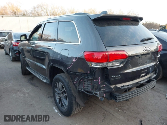 2018 Jeep Grand Cherokee Limited with VIN 1C4RJFBG9JC139142, listed as a IAAI auction lot 41308196 with 72,862 mi miles and . Bid and sale history available at DreamBid. Image 3.