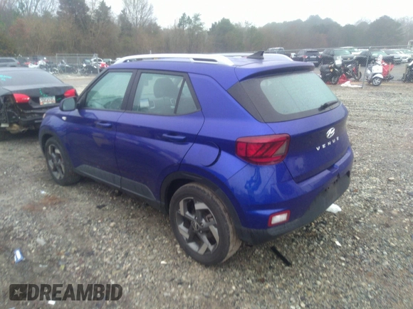 2022 Hyundai Venue SEL with VIN KMHRC8A33NU201733, listed as a IAAI auction lot 41566140 with 130,000 mi miles and . Bid and sale history available at DreamBid. Image 3.