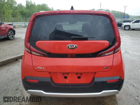 2021 Kia Soul S with VIN KNDJ23AU2M7142171, listed as a Copart auction lot 54244195 with 22,803 mi miles and Salvage Title. Bid and sale history available at DreamBid. Image 6.