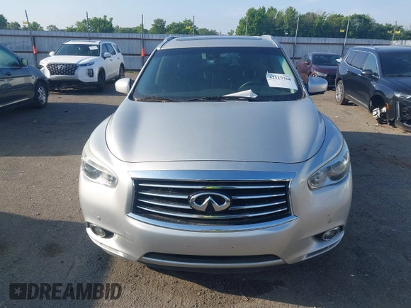 2014 Infiniti QX60 with VIN 5N1AL0MN7EC535832, listed as a IAAI auction lot 42117768 with 191,867 mi miles. Bid and sale history available at carsss.com. Image 12.