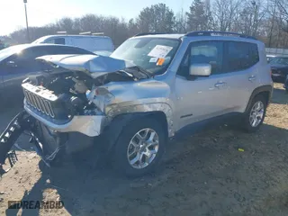 2017 Jeep Renegade Latitude with VIN ZACCJABB3HPG62532, listed as a IAAI auction lot 41351031 with 79,816 mi miles. Bid and sale history available at carsss.com. Image 2.
