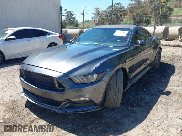 2016 Ford Mustang V6 with VIN 1FA6P8AM8G5303617, listed as a IAAI auction lot 41861943 with 161,572 mi miles and . Bid and sale history available at carsss.com. Image 2.