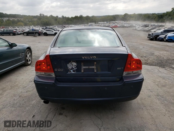 2007 Volvo S60 2.5L Turbo with VIN YV1RS592X72624092, listed as a Copart auction lot 71444464 with 131,832 mi miles and Salvage Title. Bid and sale history available at carsss.com. Image 6.