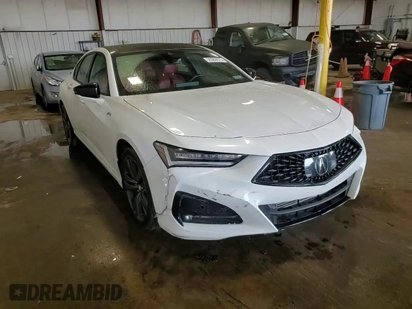 2022 Acura TLX w/A-Spec Package with VIN 19UUB5F59NA002022, listed as a Copart auction lot 59362675 with 43,724 mi miles and Salvage title. Bid and sale history available at DreamBid. Image 13.