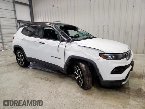 2025 Jeep Compass Limited with VIN 3C4NJDCN5ST509928, listed as a Copart auction lot 60301765 with 16,106 mi miles and Salvage title. Bid and sale history available at DreamBid. Image 4.