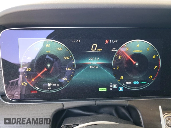 2022 Mercedes-Benz E 450 with VIN W1K1J5JB7NF186032, listed as a Copart auction lot 81662754 with 45,706 mi miles and Salvage title. Bid and sale history available at DreamBid. Image 9.