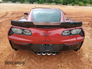 2015 Chevrolet Corvette Z06 3LZ with VIN 1G1YU2D63F5603319, listed as a Copart auction lot 58867005 with 25,385 mi miles and Salvage title. Bid and sale history available at DreamBid. Image 6.