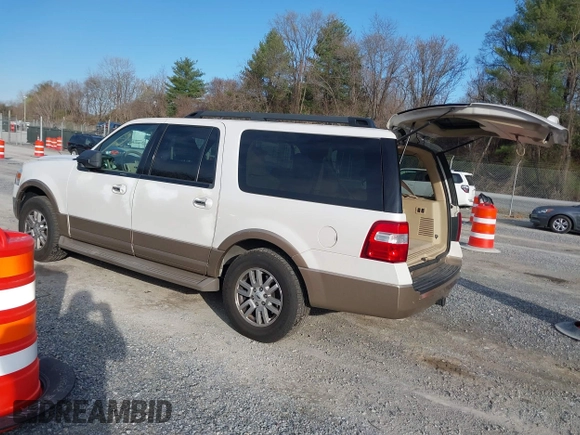 2014 Ford Expedition Max XLT with VIN 1FMJK1J50EEF50724, listed as a IAAI auction lot 41875152 with 175,592 mi miles and . Bid and sale history available at DreamBid. Image 3.
