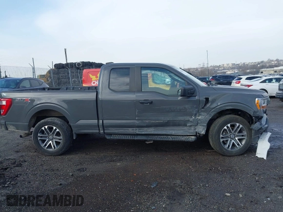 2021 Ford F-150 XL with VIN 1FTEX1EP7MKE31474, listed as a IAAI auction lot 41487560 with 38,030 mi miles and . Bid and sale history available at DreamBid. Image 13.