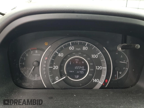 2012 Honda CR-V EX-L with VIN JHLRM4H77CC002810, listed as a Copart auction lot 54560385 with 122,349 mi miles and Salvage Title. Bid and sale history available at carsss.com. Image 9.