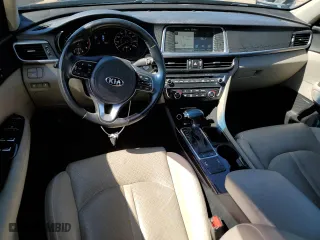 2016 Kia Optima EX with VIN 5XXGU4L32GG062427, listed as a Copart auction lot 46433225 with 98,261 mi miles and Salvage Title. Bid and sale history available at carsss.com. Image 8.